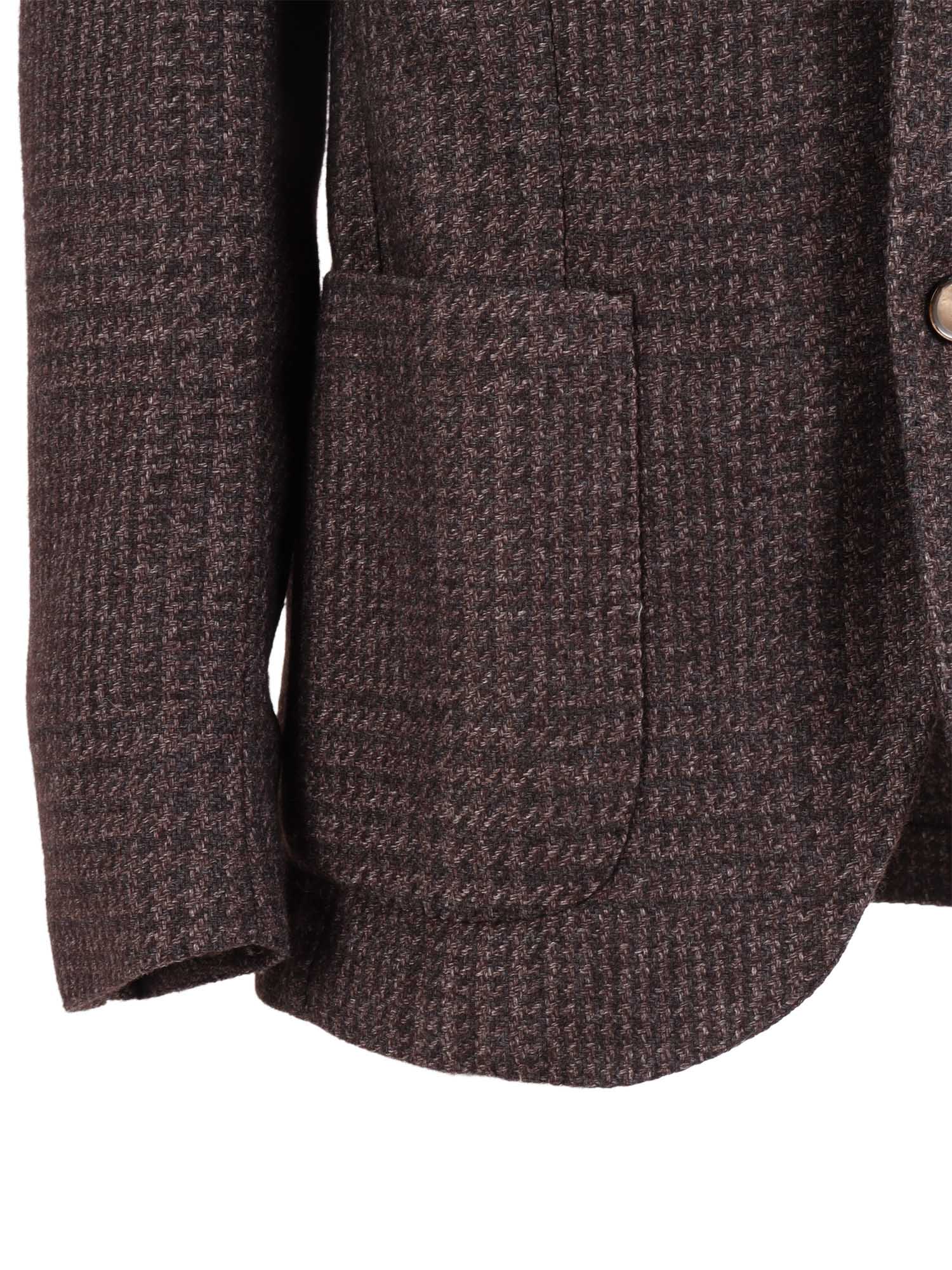 Jacket Brown Cashmere Silk Single Breasted