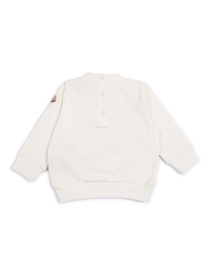 Sweatshirt White Elastane Cotton