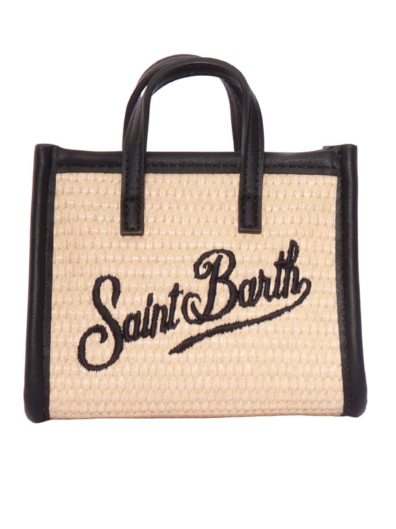 Vivian Micro Straw-1100 Emb Beige Paper Polyurethane Handbag