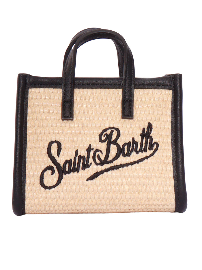 Vivian Micro Straw-1100 Emb Beige Paper Polyurethane Handbag