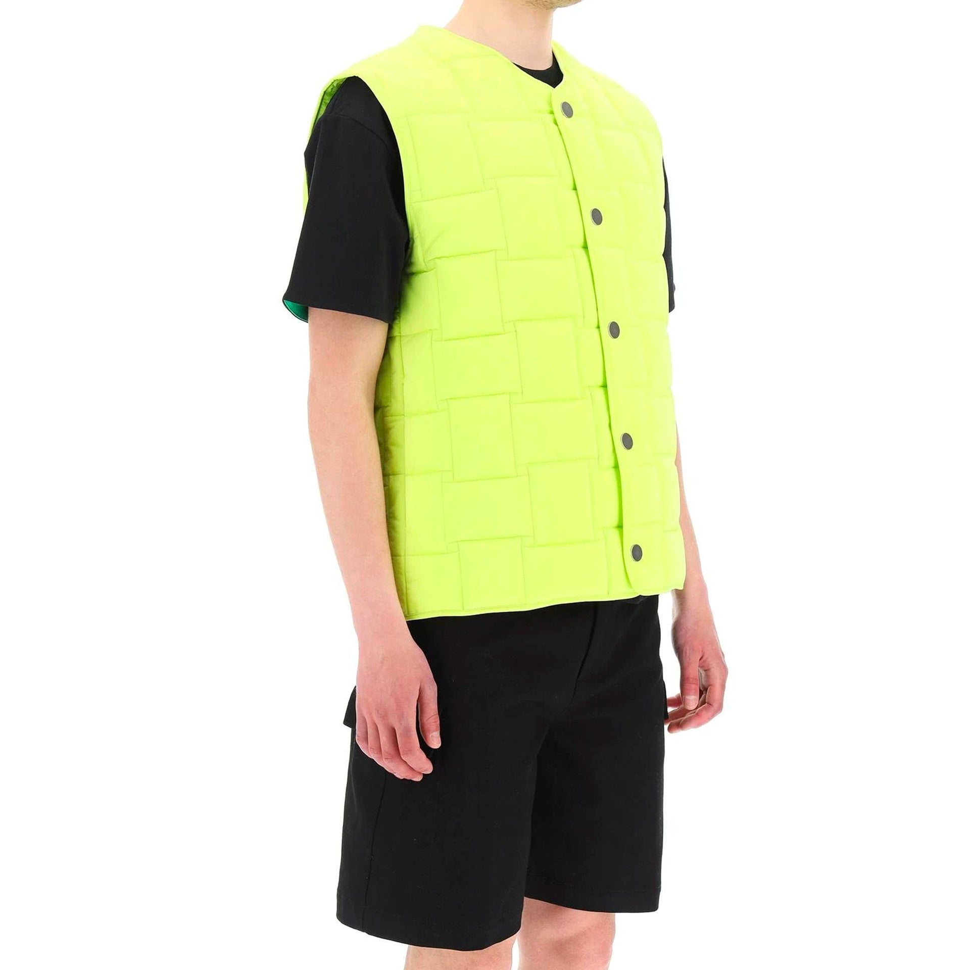 Padded Vest Jacket Green Polyamide