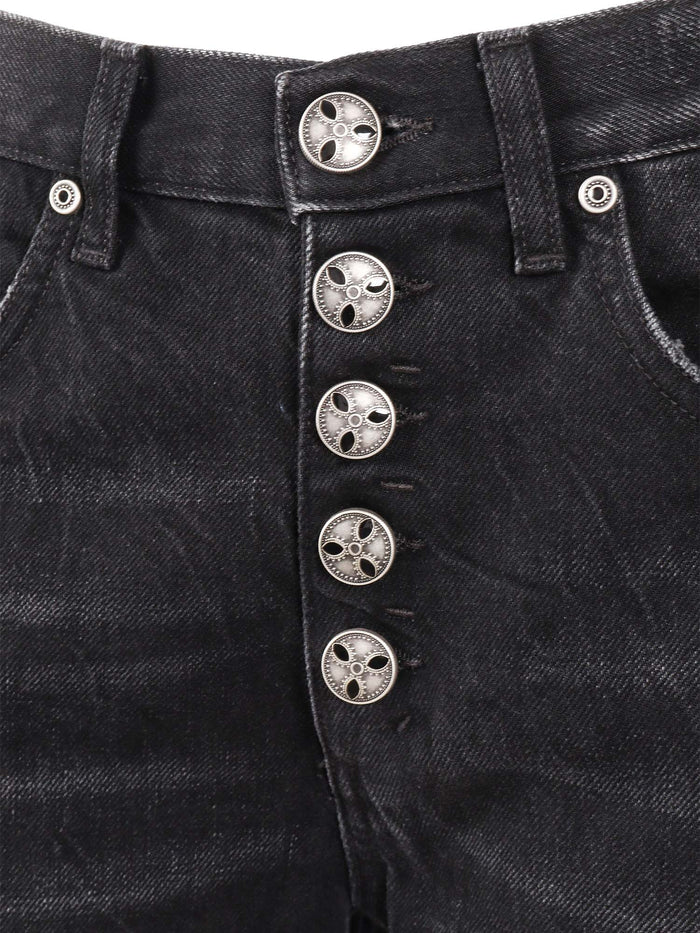 Jacklyn Bot Gioie Pants Black Cotton Jean