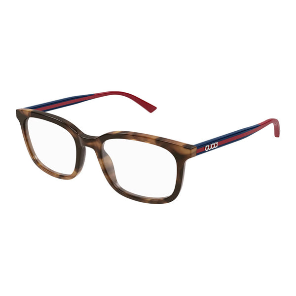 Gucci Eyeglasses Square Full Rim, Havana Frame And Clear Demo Lenses Lens Gg1928o003 Brown Sunglasses