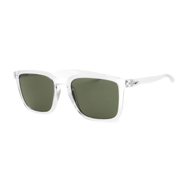 Nike Sunglasses Square Full Rim, Clear Frame And Green Lens Circuitfj1972976 One Color