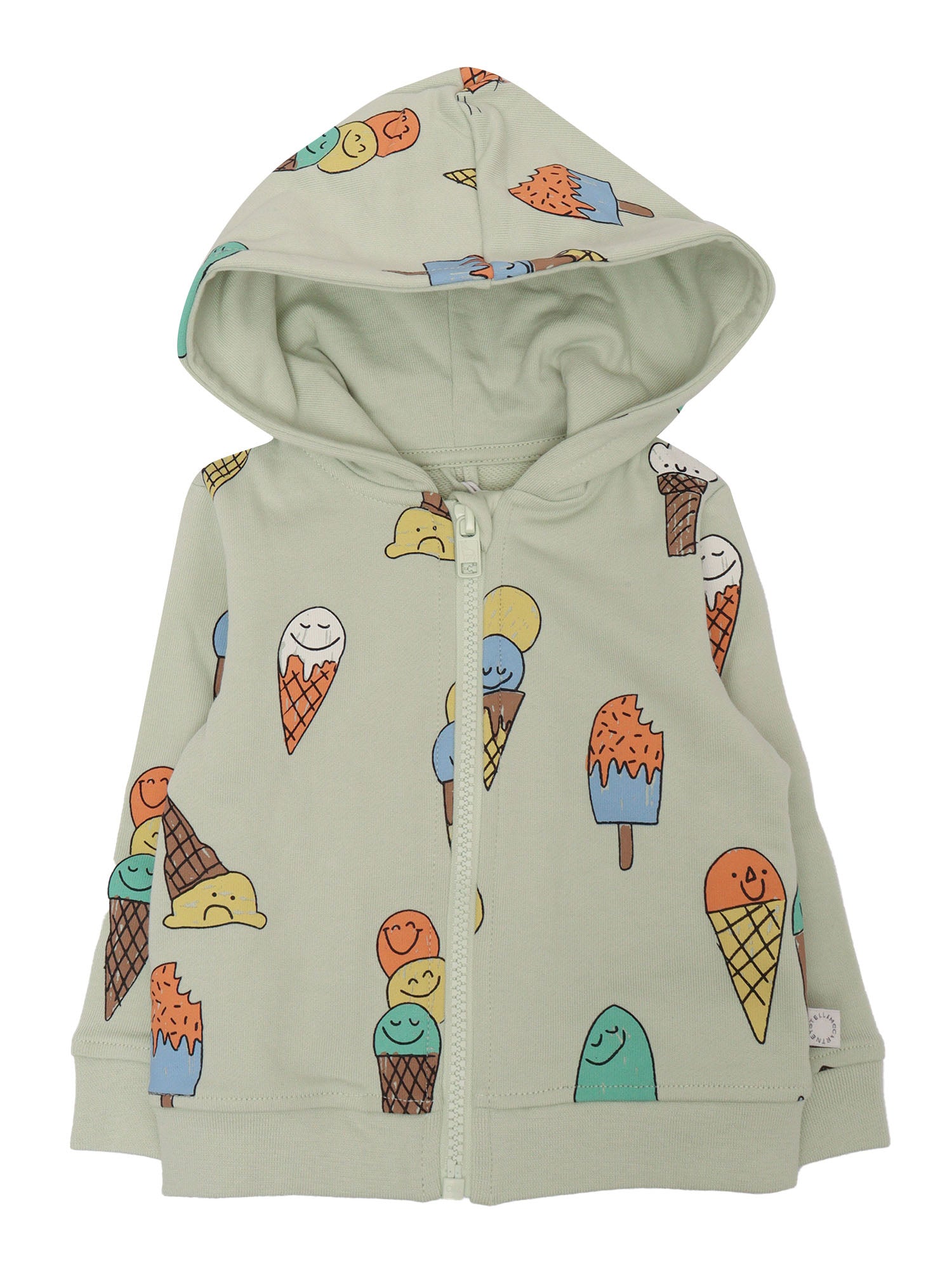 JERSEY CARDIGAN Green Cotton