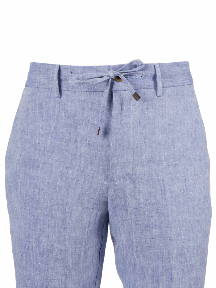 Spiaggia Pants Light Blue Linen