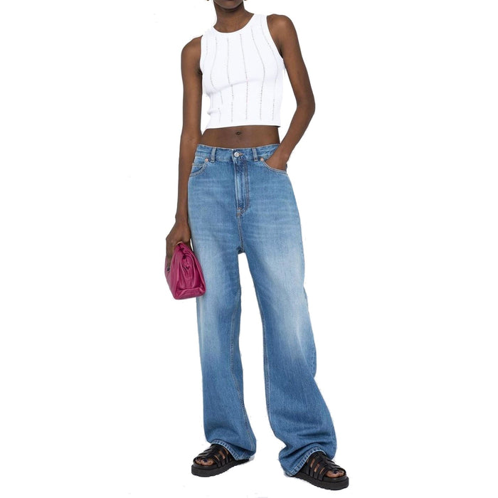 Archive Patch Jeans Blue Cotton