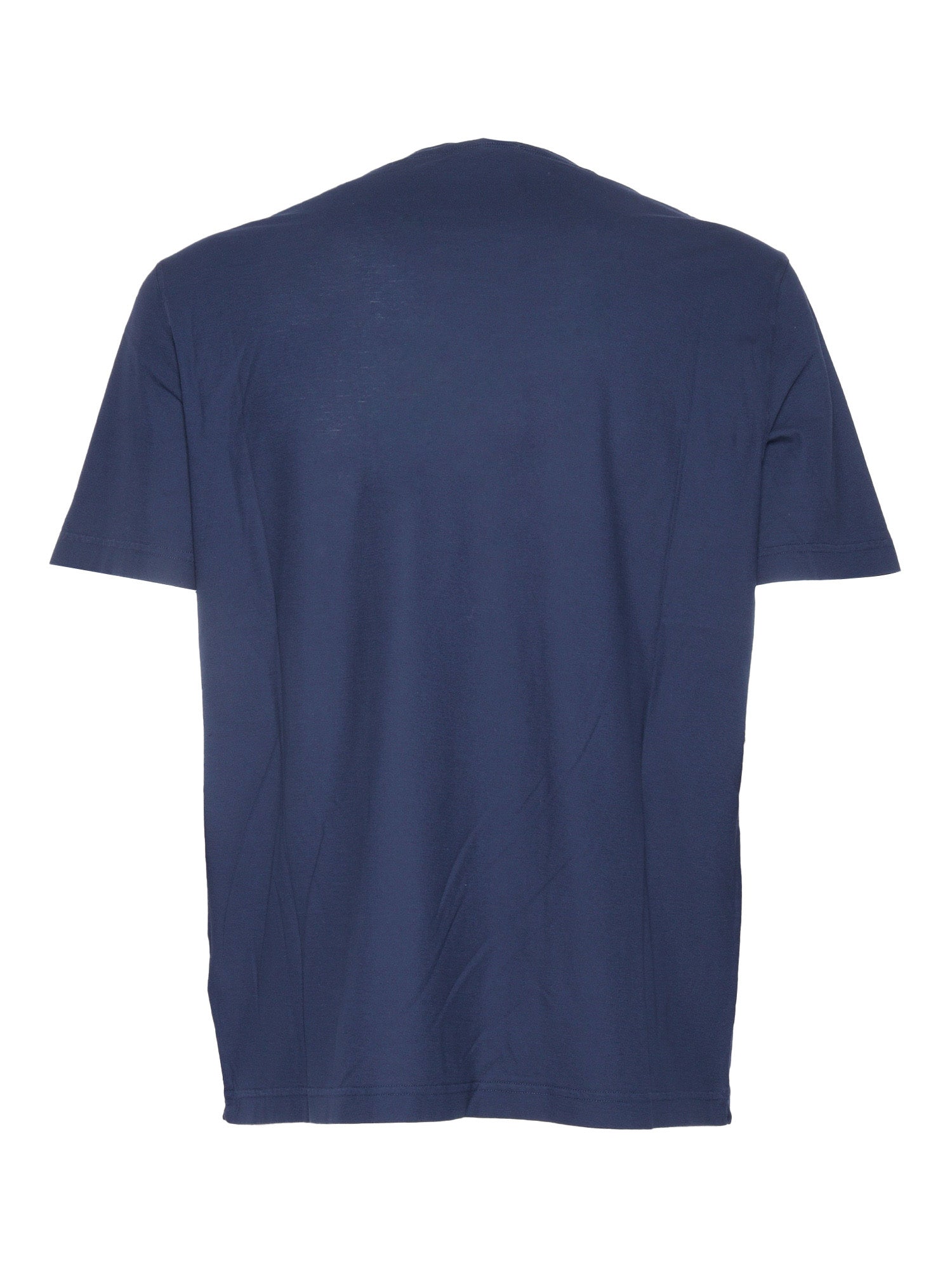 TSHIRT SS Blue Cotton Short Sleeves T-shirt