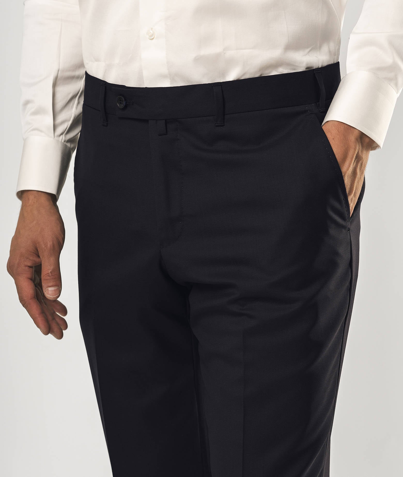 Wool Trousers Monaco Midnightblue Tailored Made