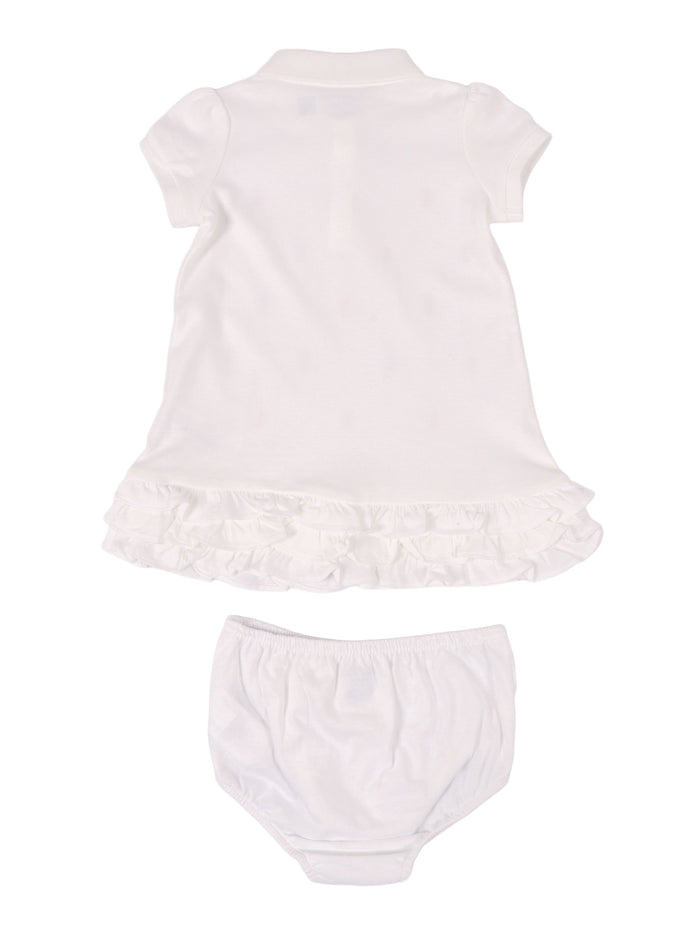 SCHIFFLI-DRESSES-KNIT White Cotton Dress