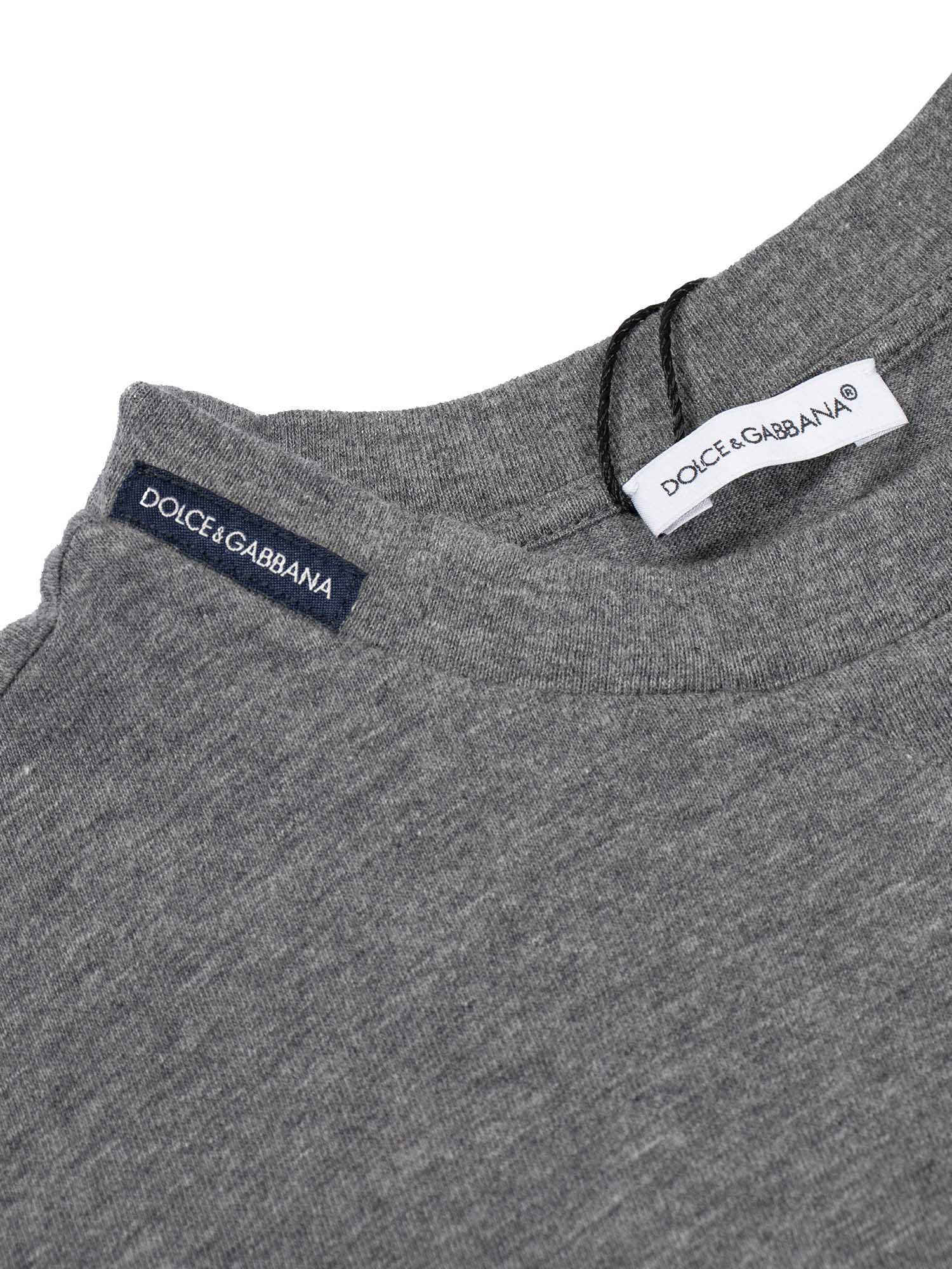 T-Shirt Grey Cotton Long Sleeves