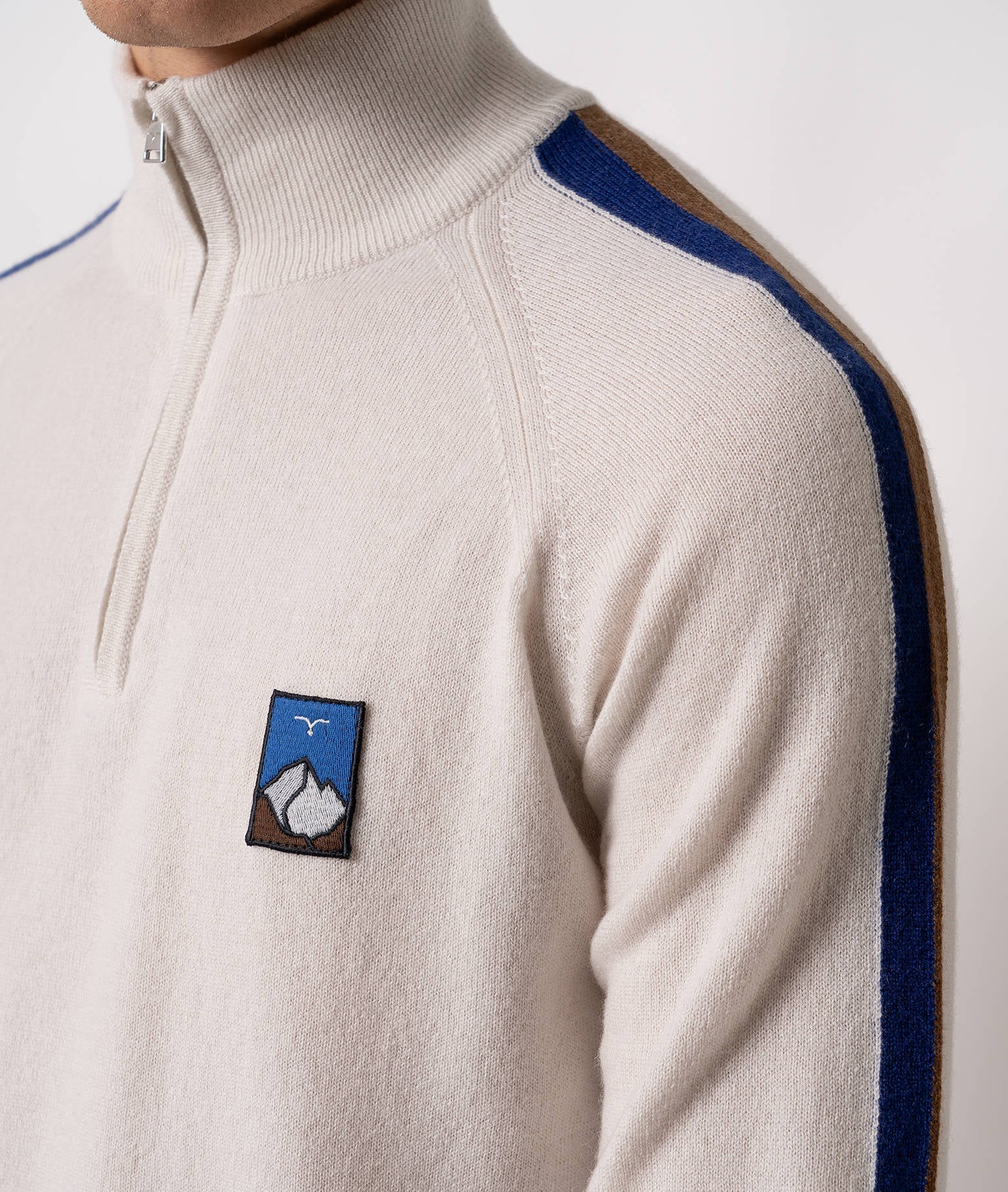 Cashmere Pullover Ski Collection Capsule Ivory Turtle Neck Sweater
