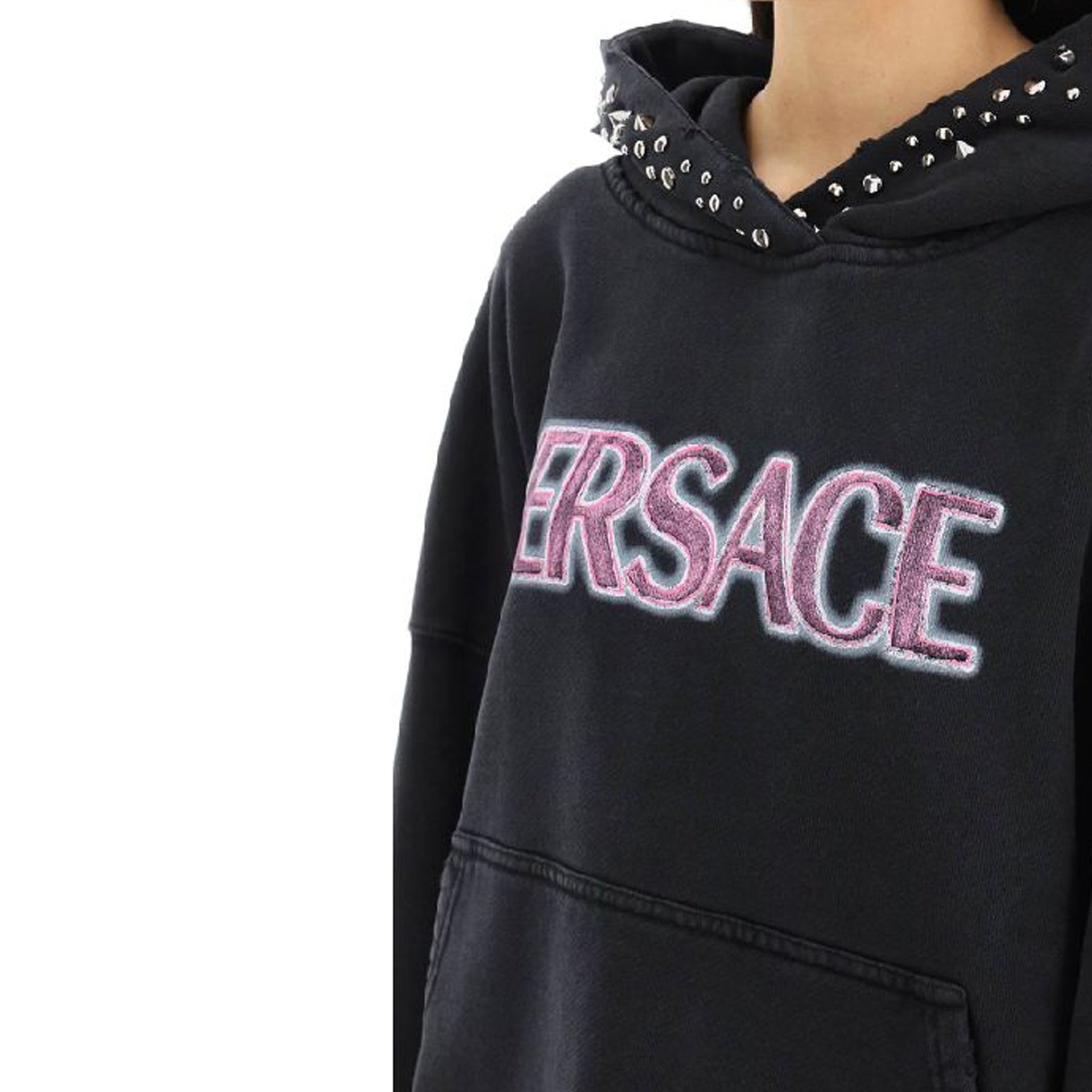 Cotton Logo Sweatshirt Black