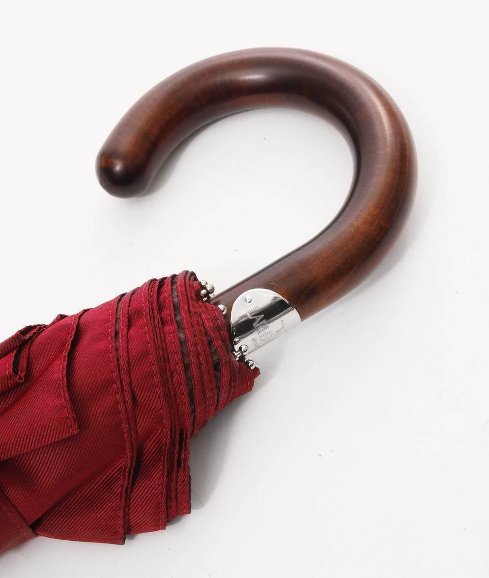 Folding Umbrella Darkred Maple Handle