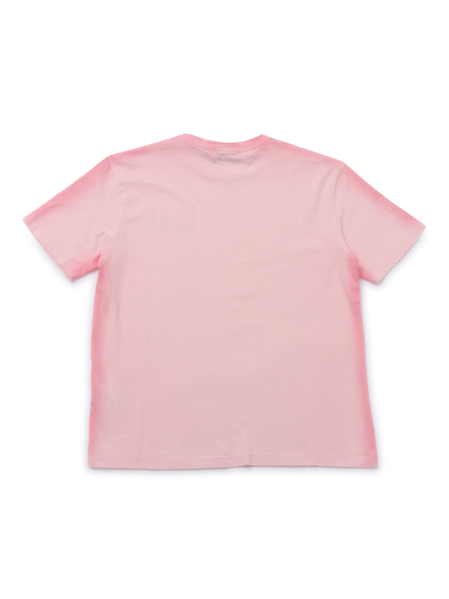 JERSEY AIRBRUSHED T -SHIRT UNISEX Pink Cotton Short Sleeves T-shirt