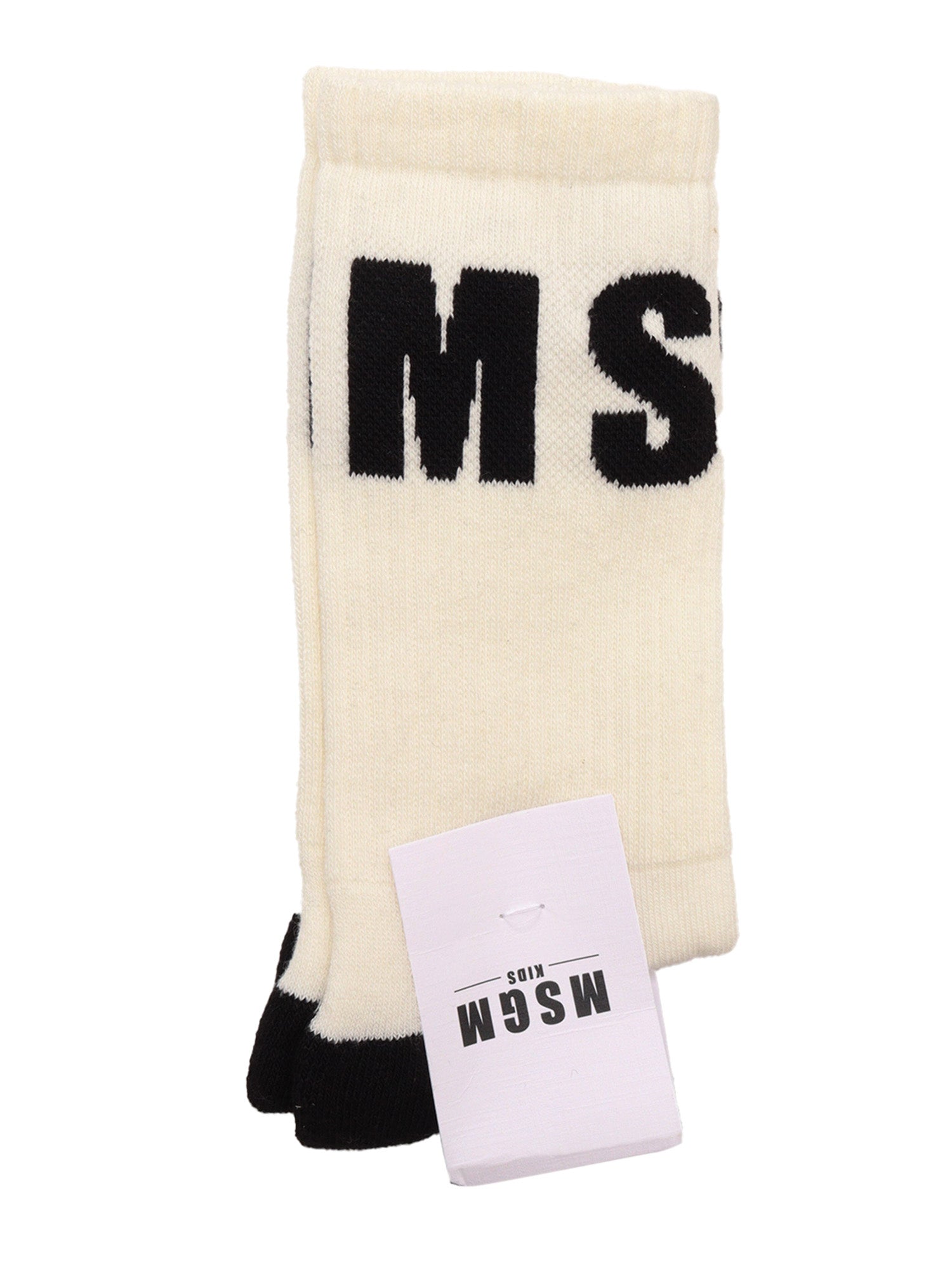 Socks Unisex Crema-Cream White 90 Cotton Nylon Elastane