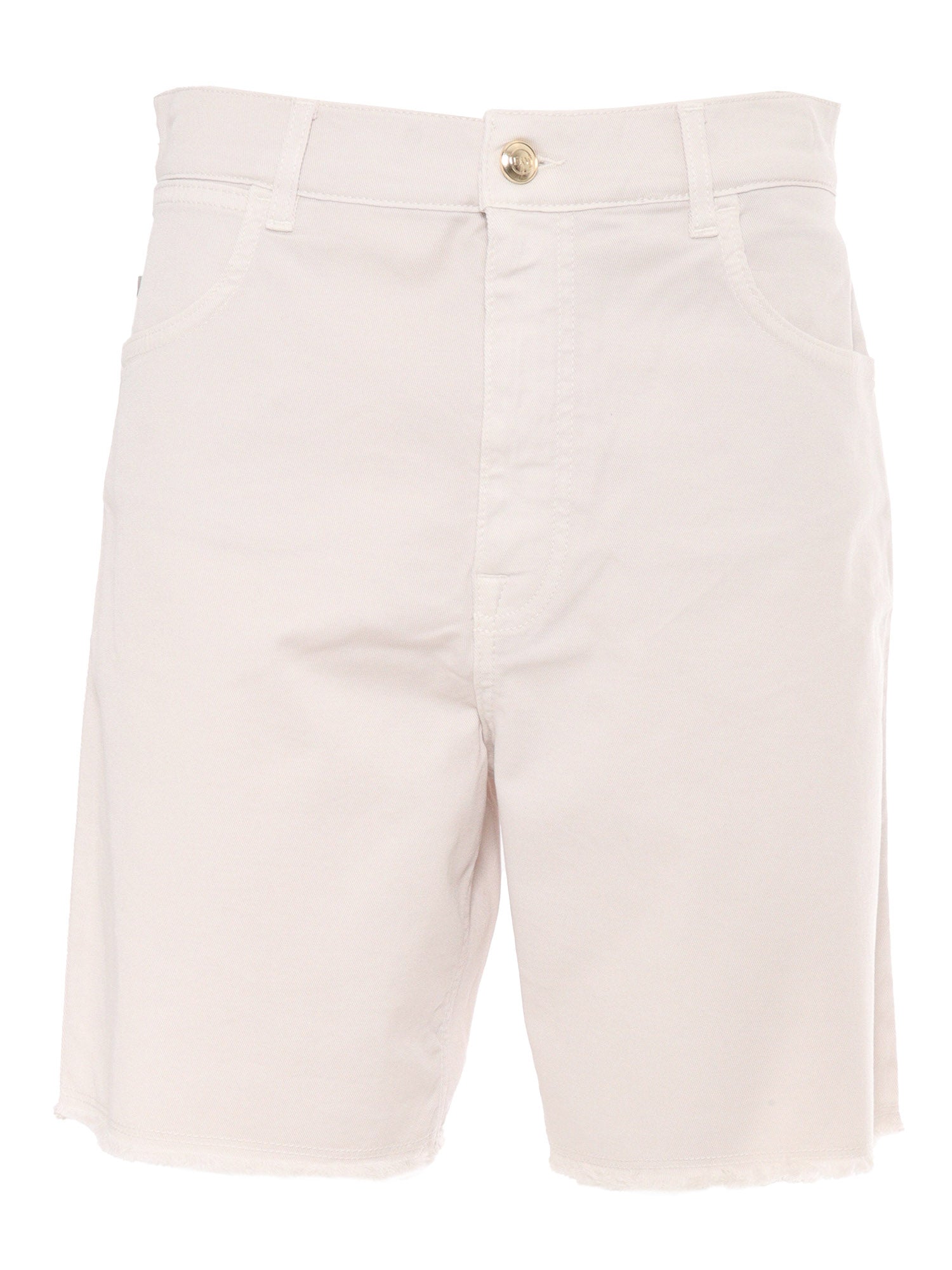 5 POCKETS SHORTS Brown Cotton Elastane