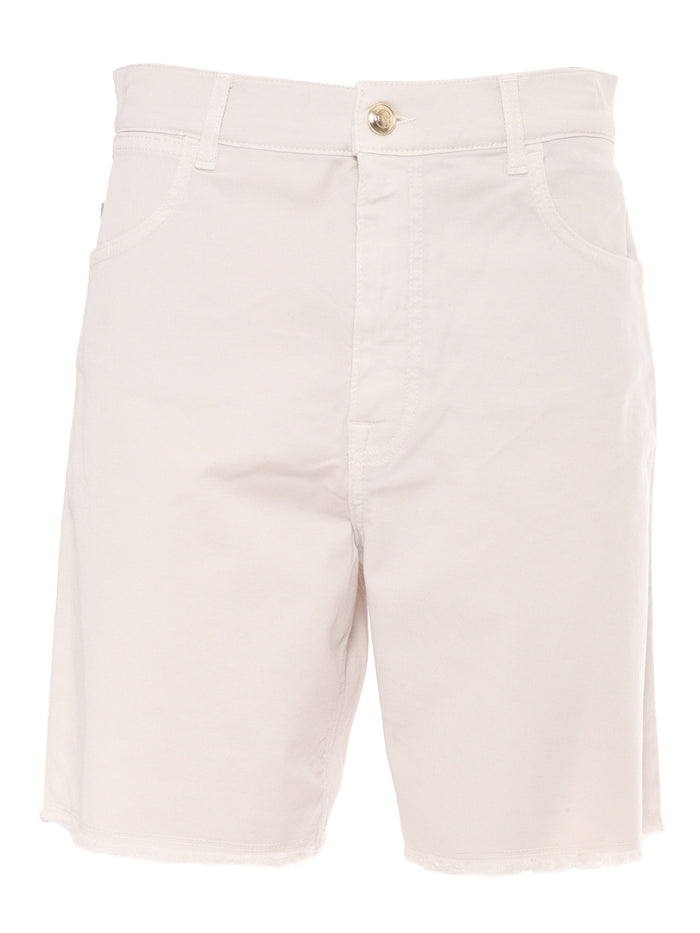 5 POCKETS SHORTS Brown Cotton Elastane