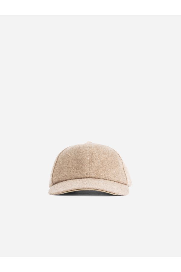 Sease AC032TN373 Felted wool baseball cap in beige
