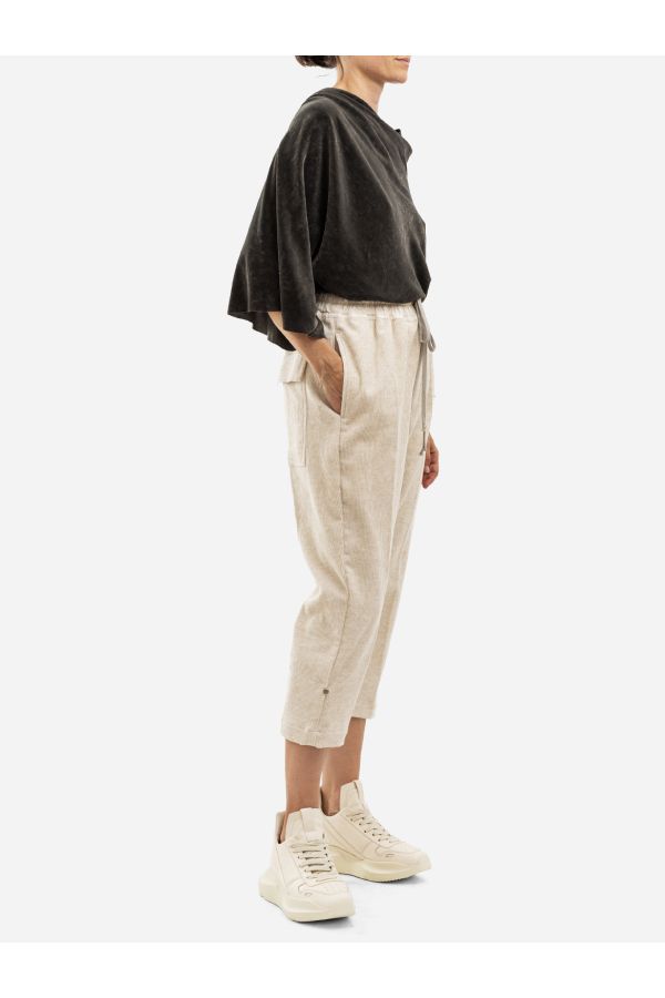 Rick Owens Linen blend trousers in beige