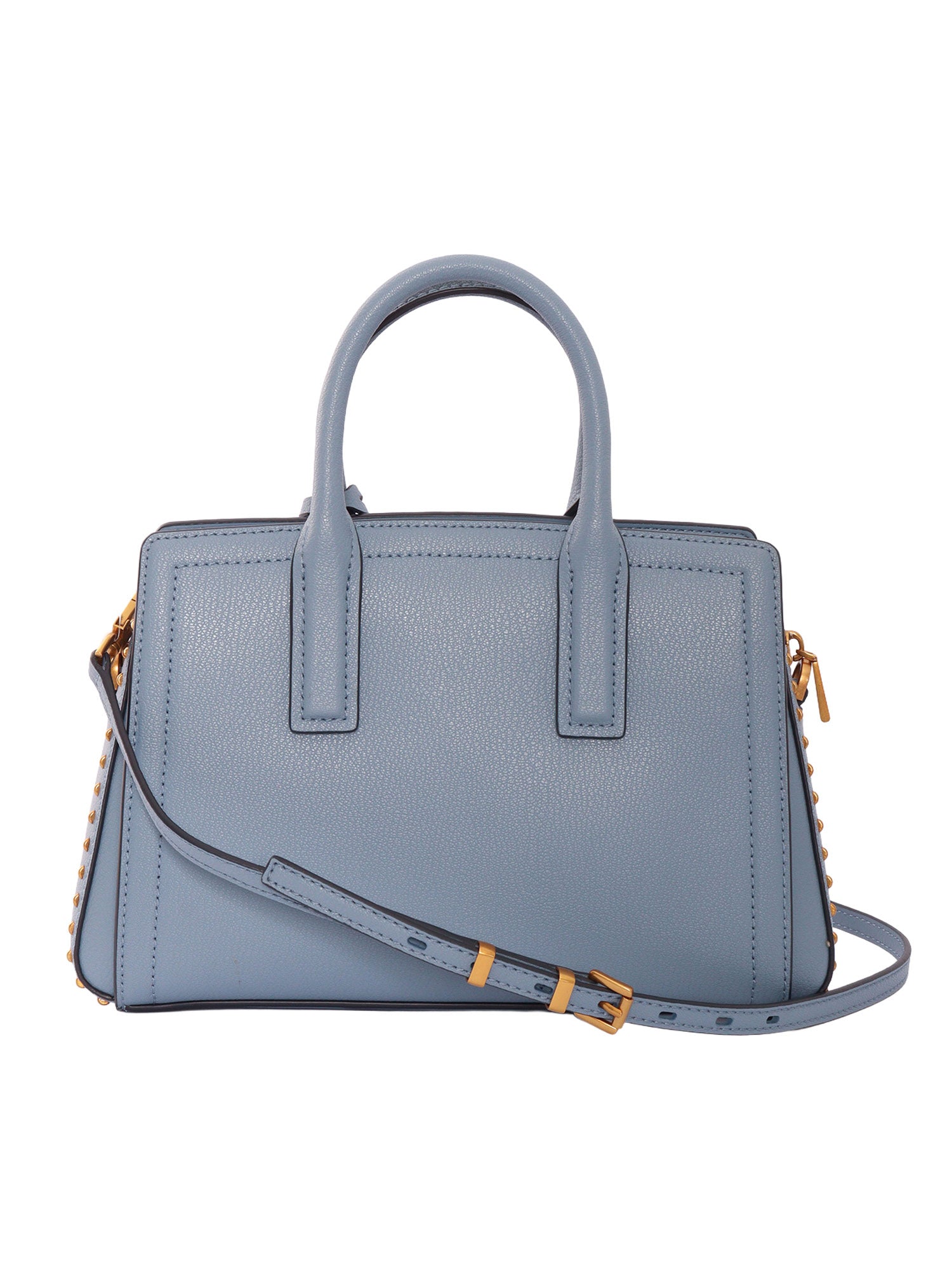 SM SATCHEL Light Blue Cow Leather Handbag