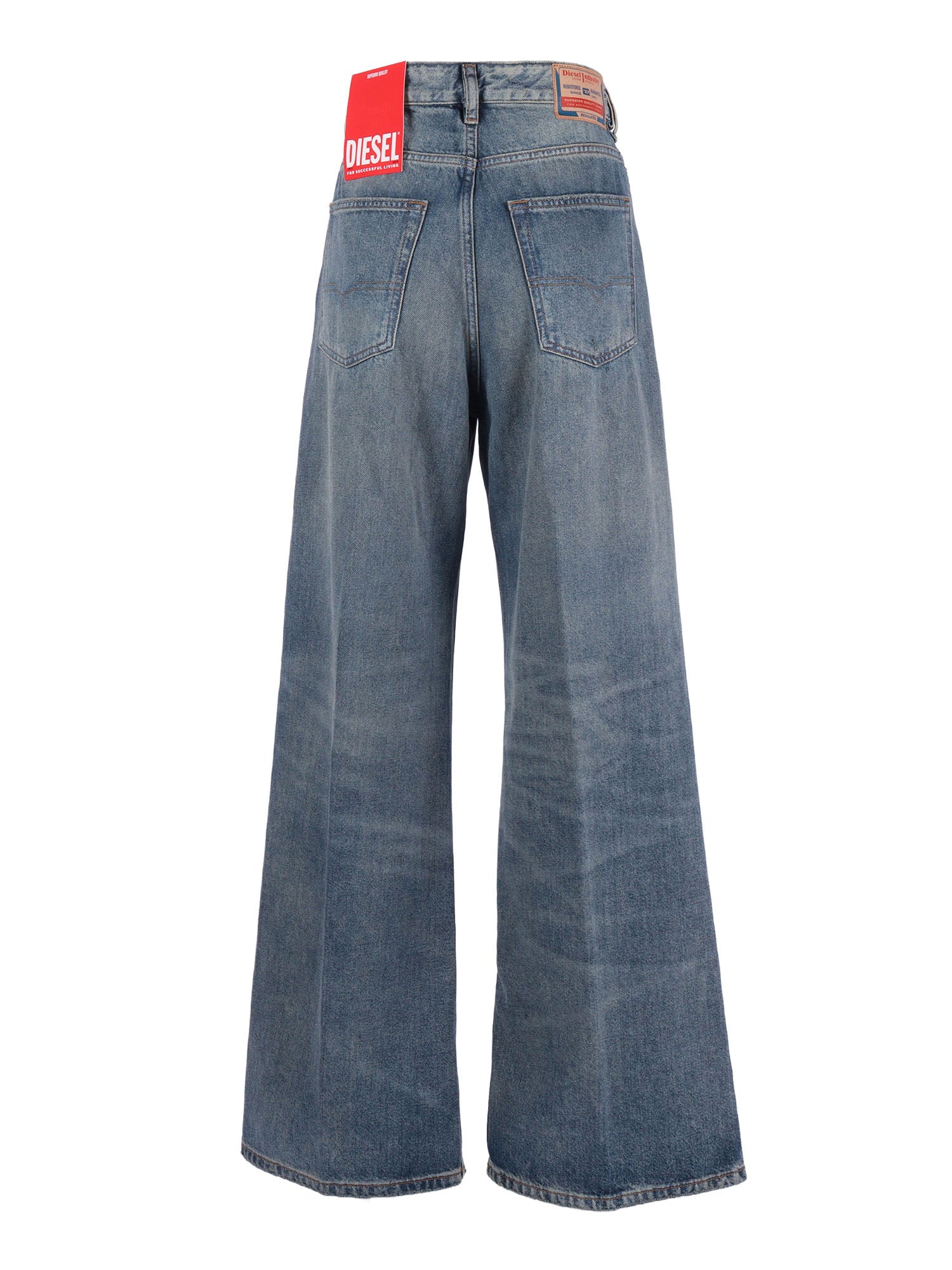 5 Pockets Blue Cotton Jean