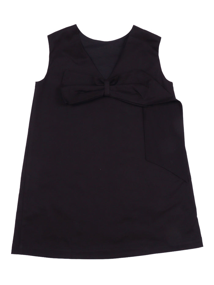 Woven Dress Black Cotton Elastane Lining