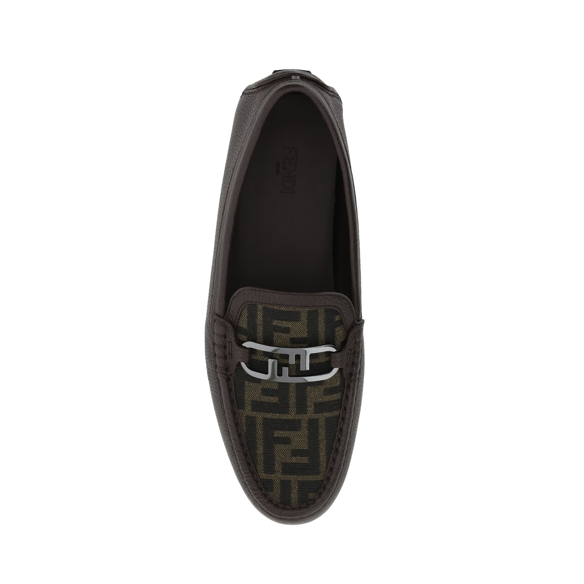 Leather Monogram Loafers Brown Calf