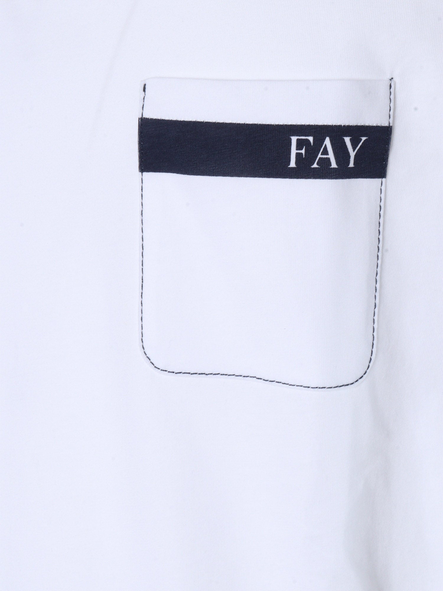 White t-shirt with pocket Cotton Short Sleeves