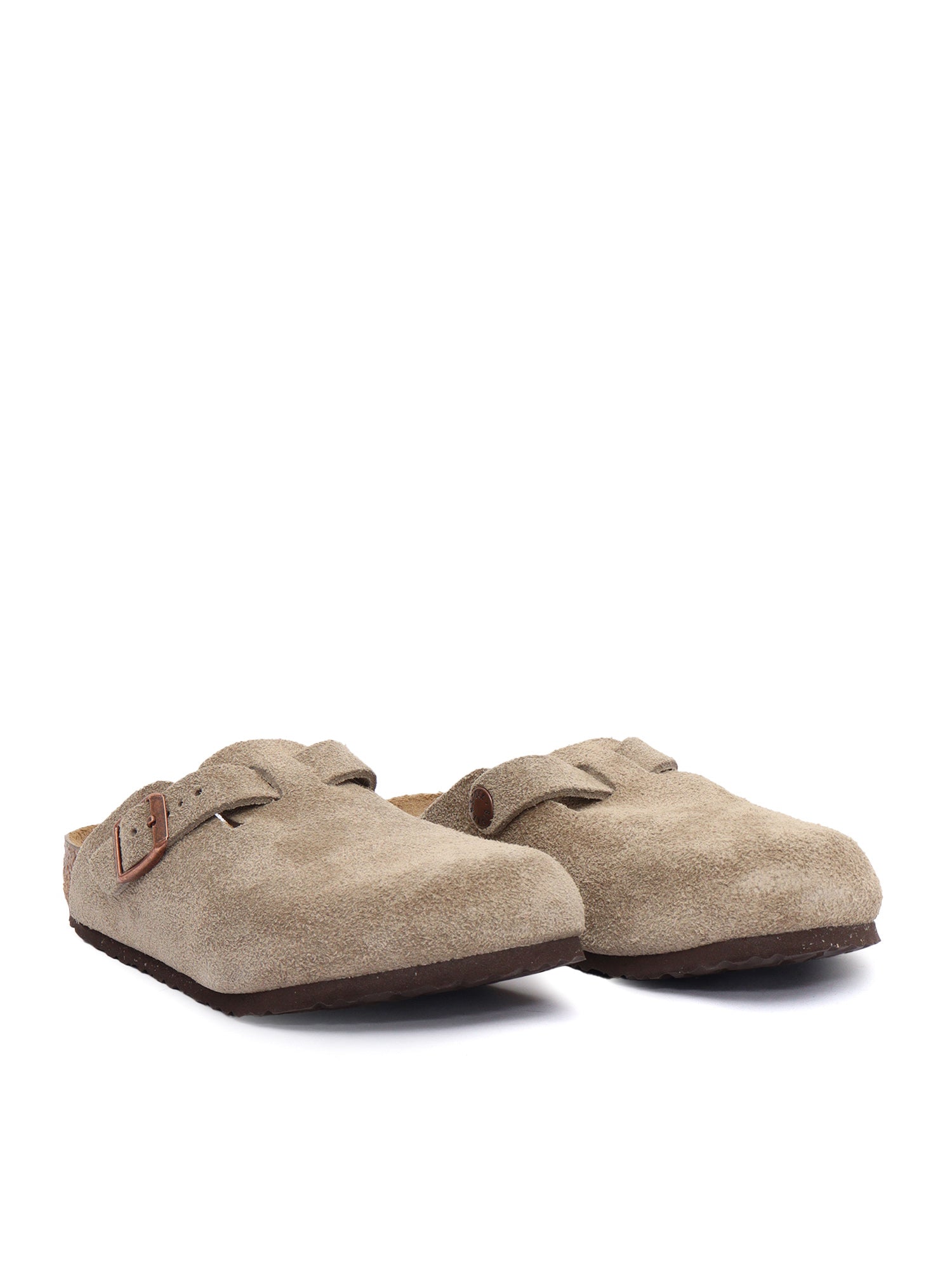 Boston Kids taupe, Suede Leather Tortora Sole In Eva Ciabattina