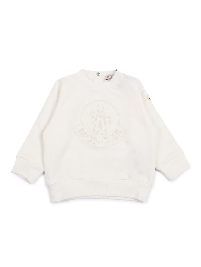Sweatshirt White Elastane Cotton