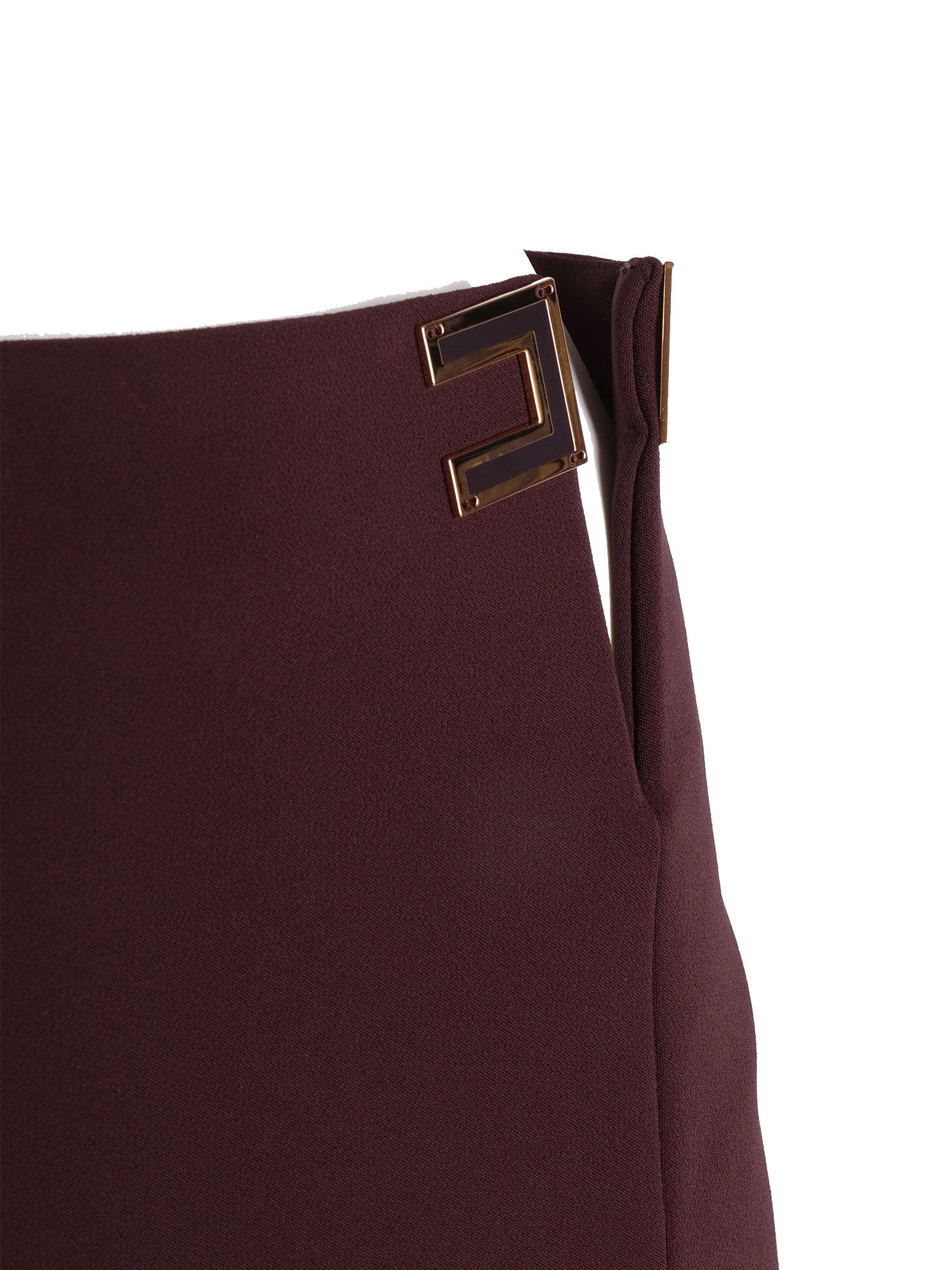 Skirt Brown Polyester Elastane