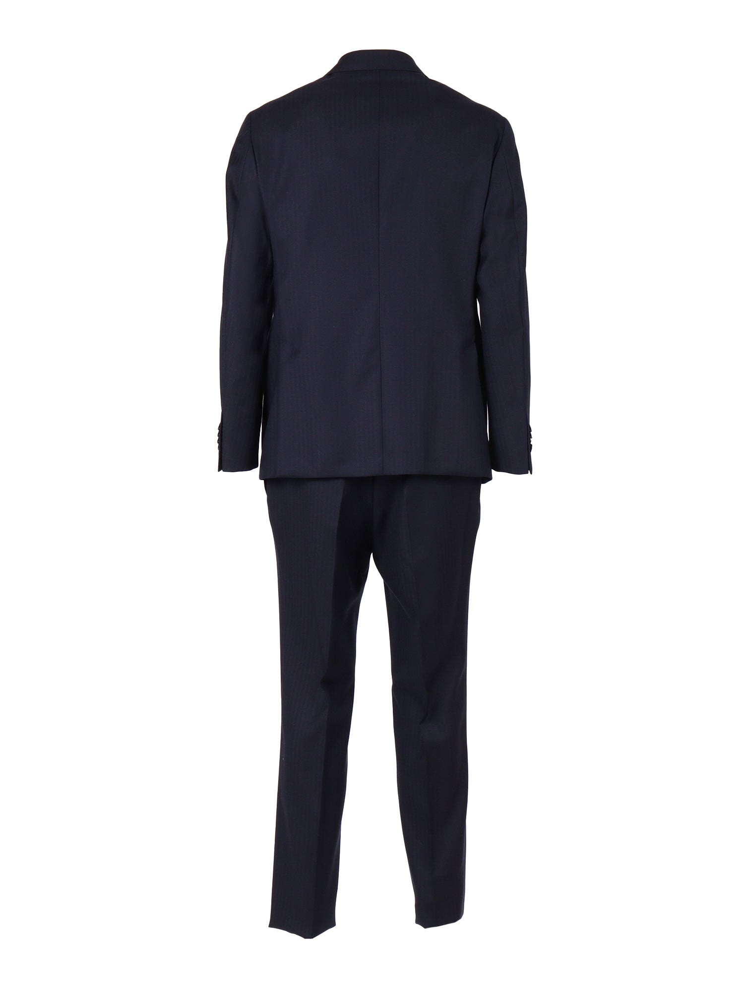 Suit Blue Virgin Wool Single Breasted Dress