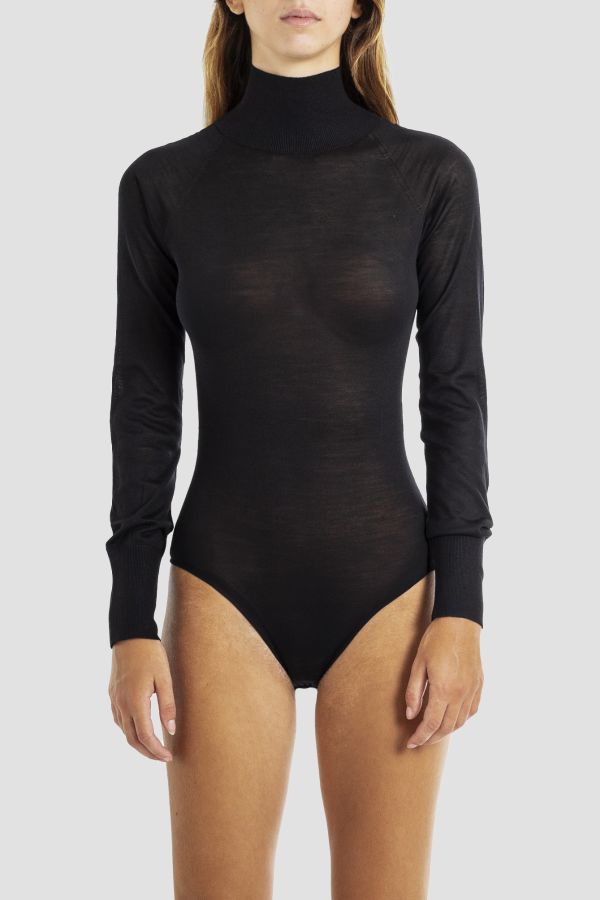 Maison AlaïA Mesh bodysuit in black