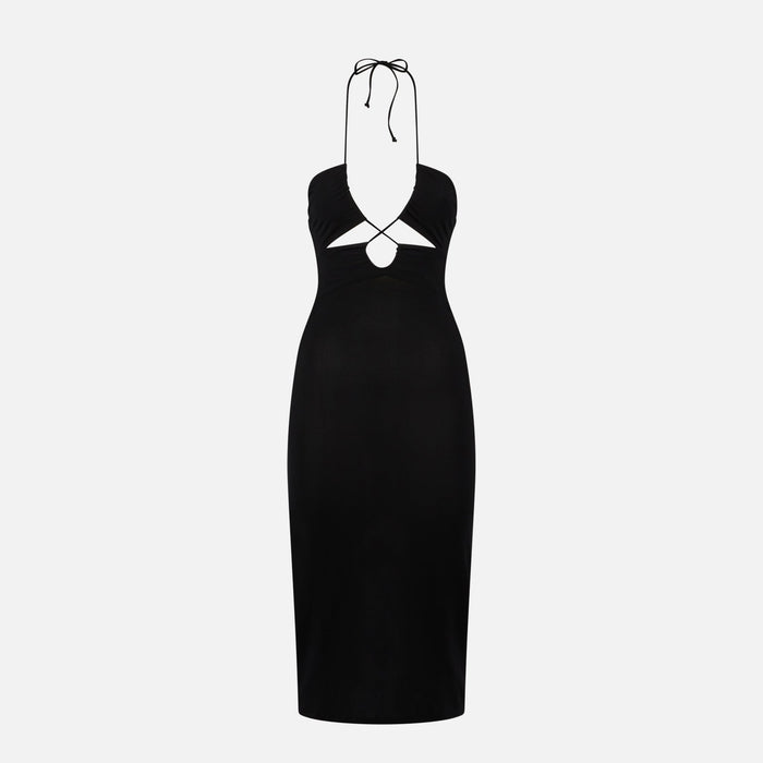 Longuette Black Cutout Dress Farah