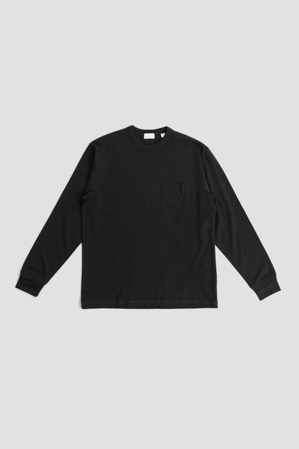 Handvaerk Cotton long-sleeve t-shirt in black
