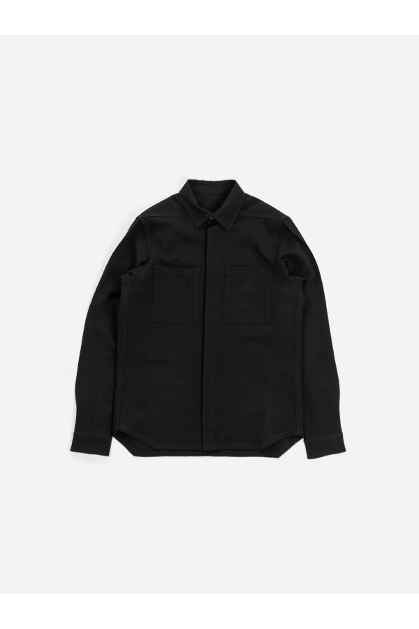 Rick Owens Twill overshirt in black