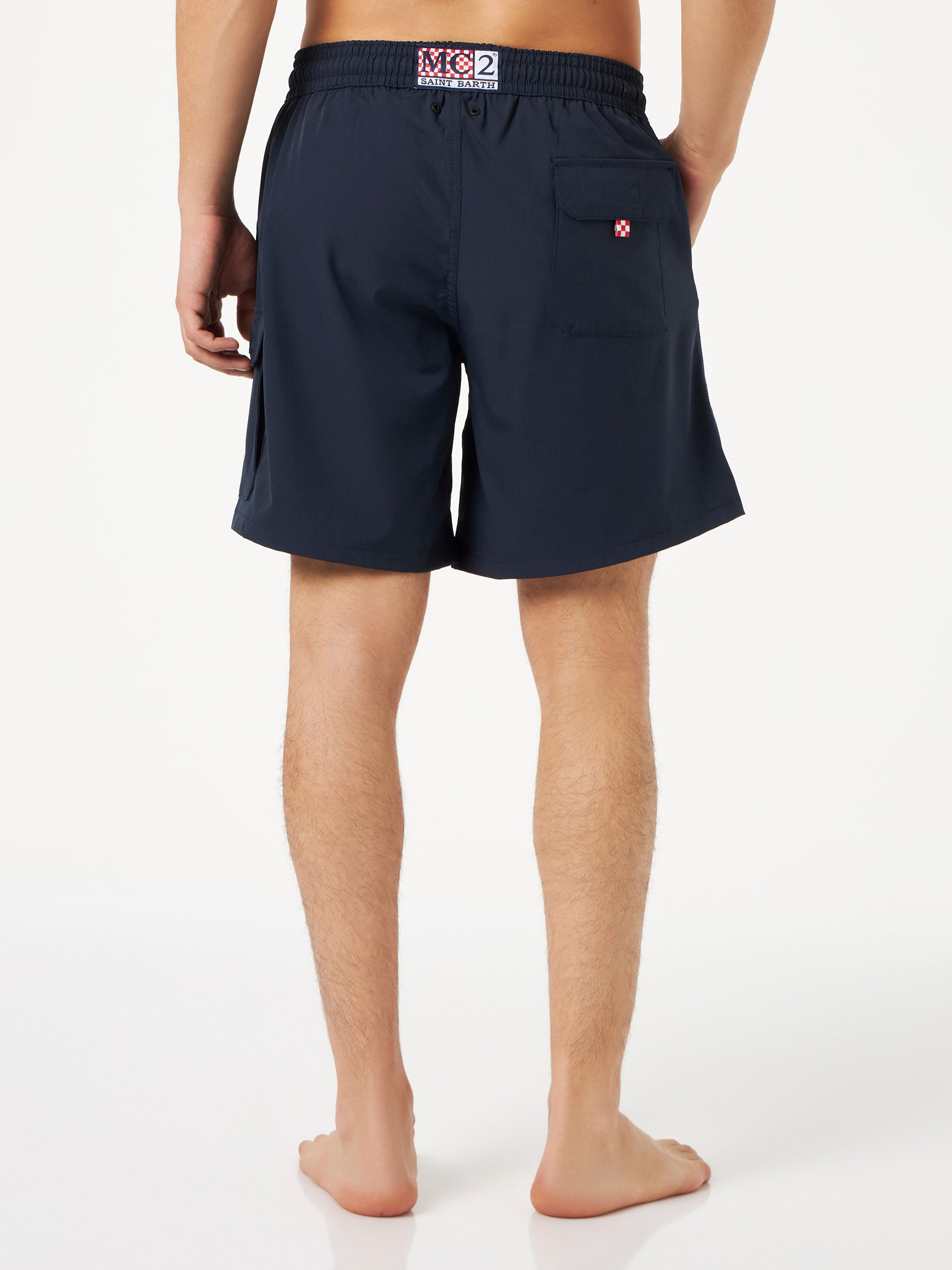 Navy Blue Stretch Swim Shorts Comfort Swimshort