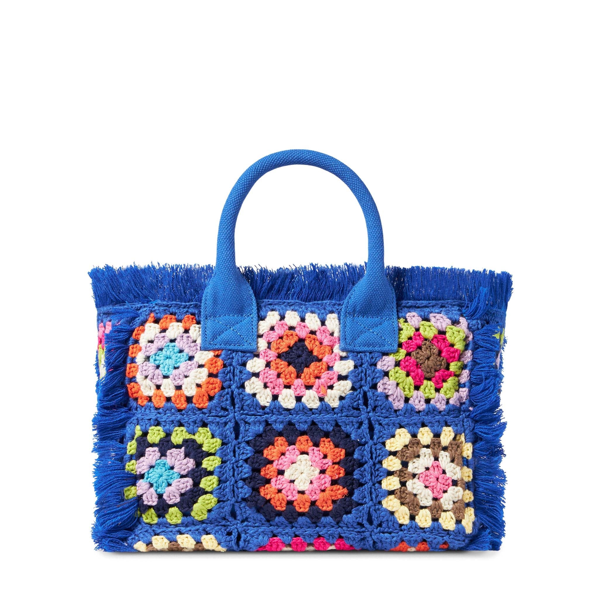 Colette Blue Crochet Handbag Bag