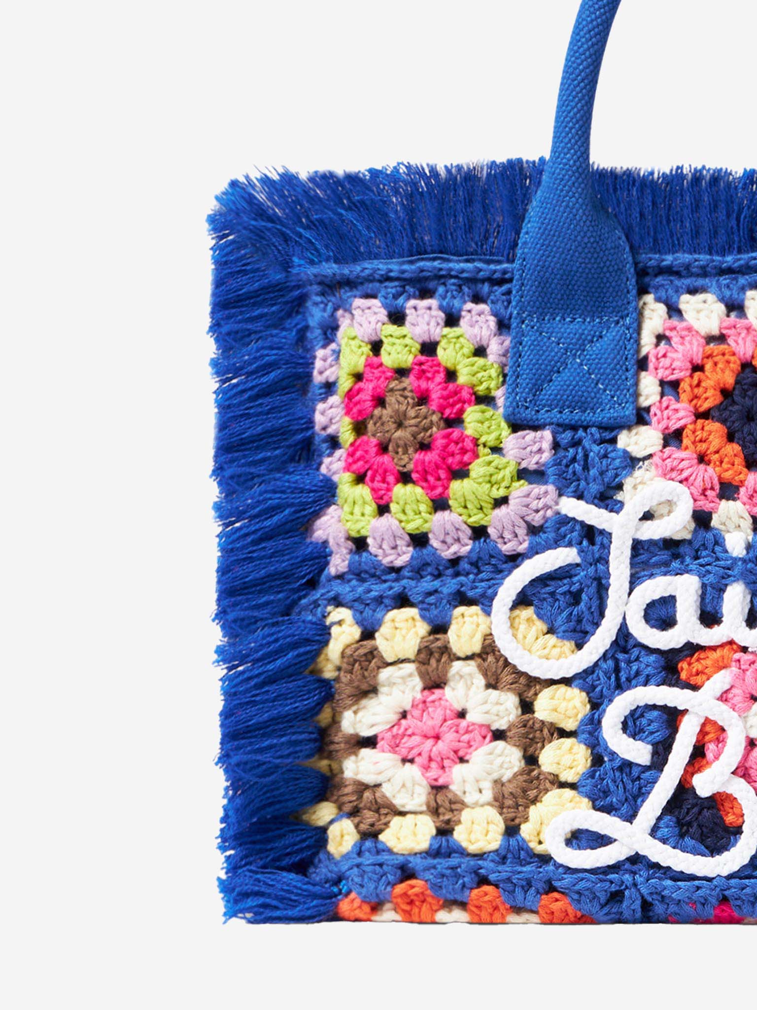 Colette Blue Crochet Handbag Bag