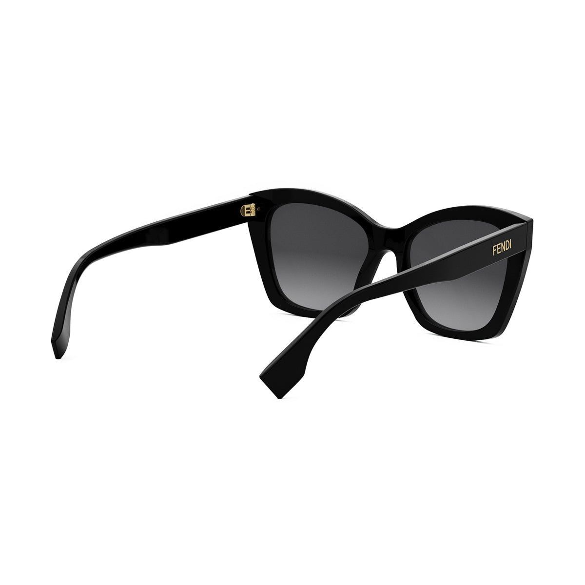FE40151I 01B Nero Fendi Lettering Acetate Occhiali Da Sole