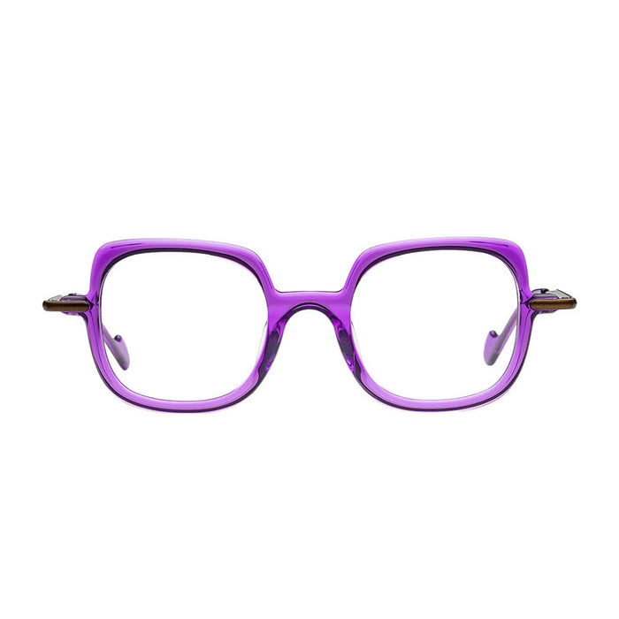 Matttew Cherry 1856 Viola Marrone Acetate/metal Occhiali Da Vista