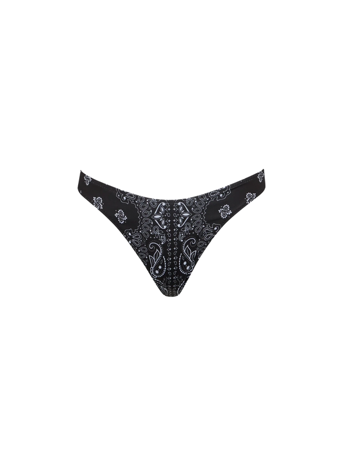 Naomi Black Bandana Cheeky Swim Briefs Bottom