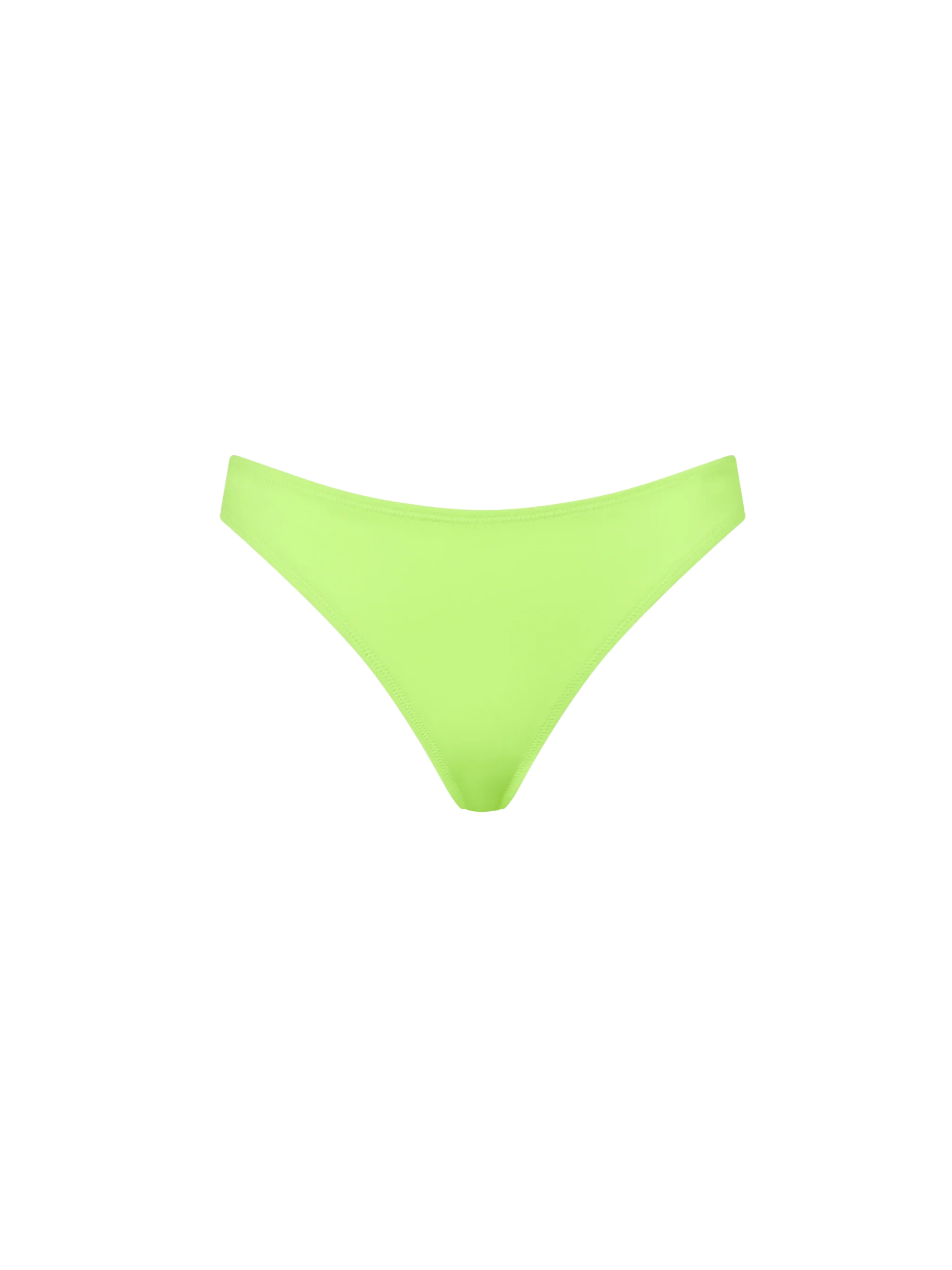 Fluo Yellow Naomi Cheeky Solid Swim Briefs Bottom