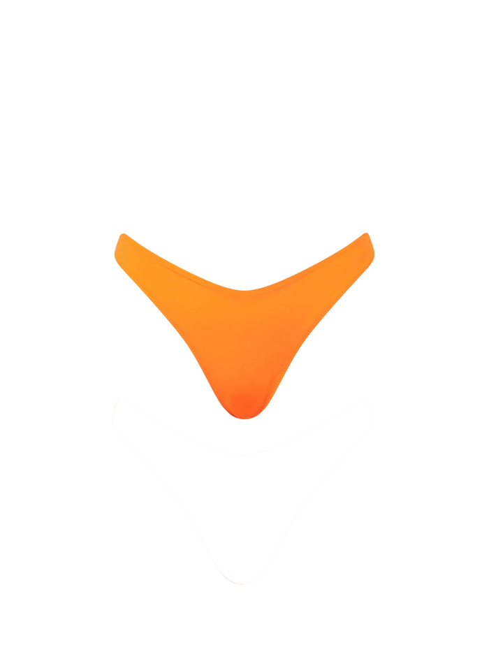 Fluo Orange Naomi Cheeky Swim Briefs Bottom