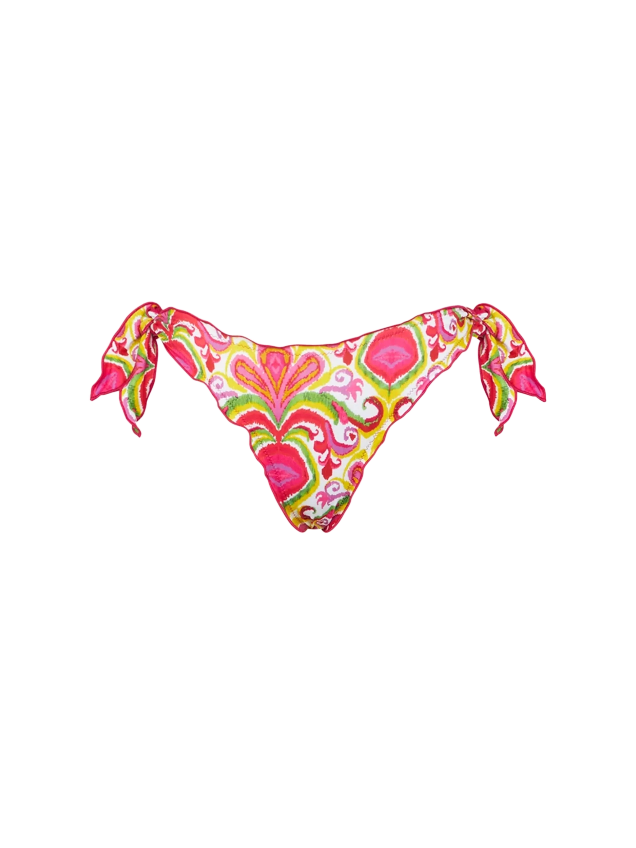 Moon Multicolor Ikat Swim Briefs Pink Bottom