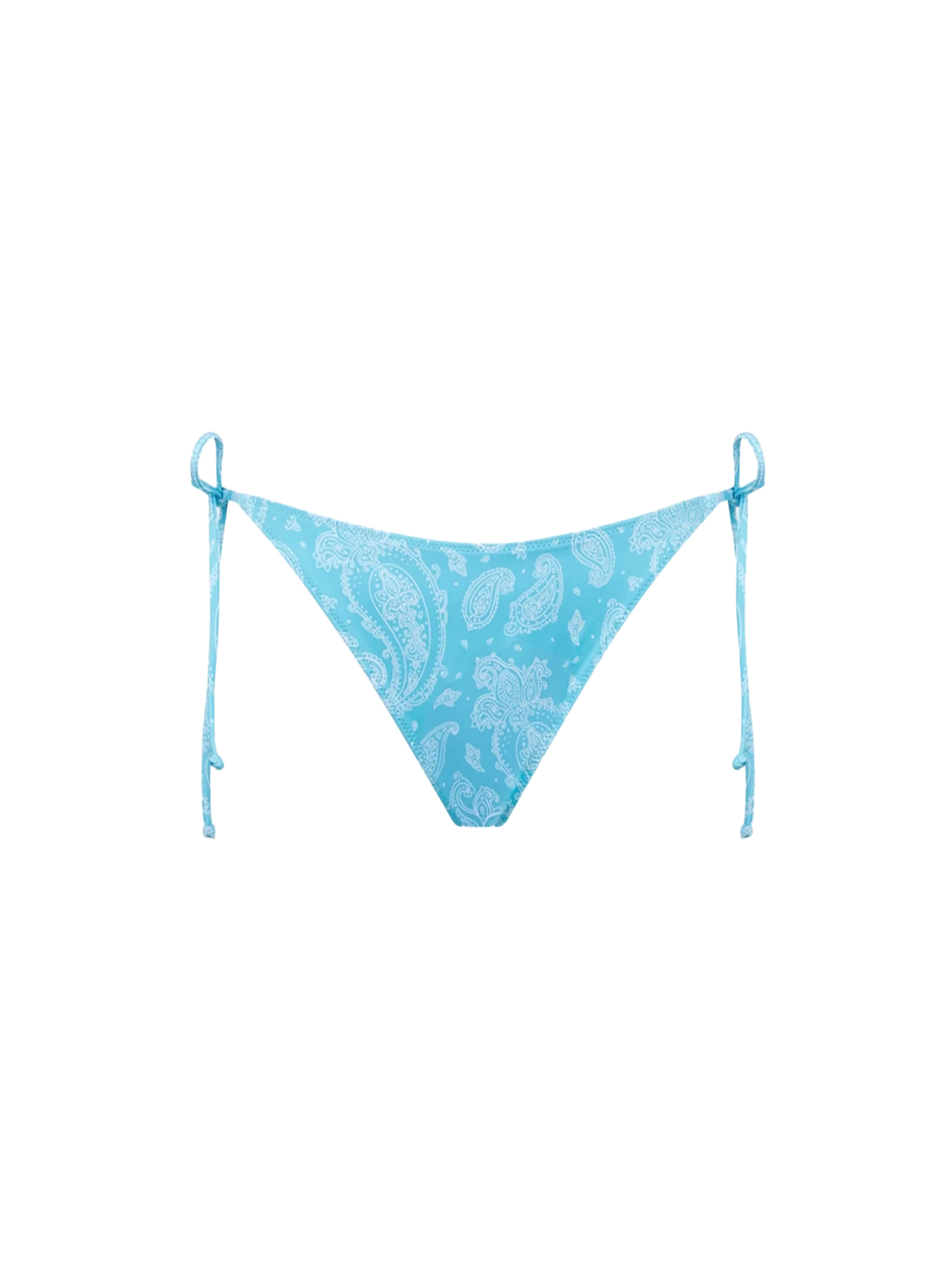 Light Blue And White Paisley Virgo Swim Briefs Sky Bottom