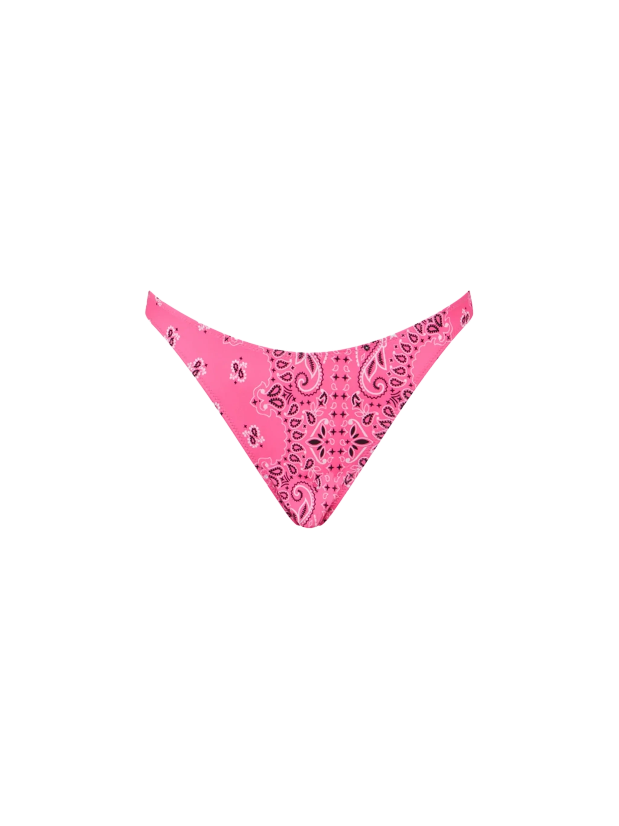 Naomi Fuchsia Bandana Print Cheeky Swim Briefs Pink Bottom