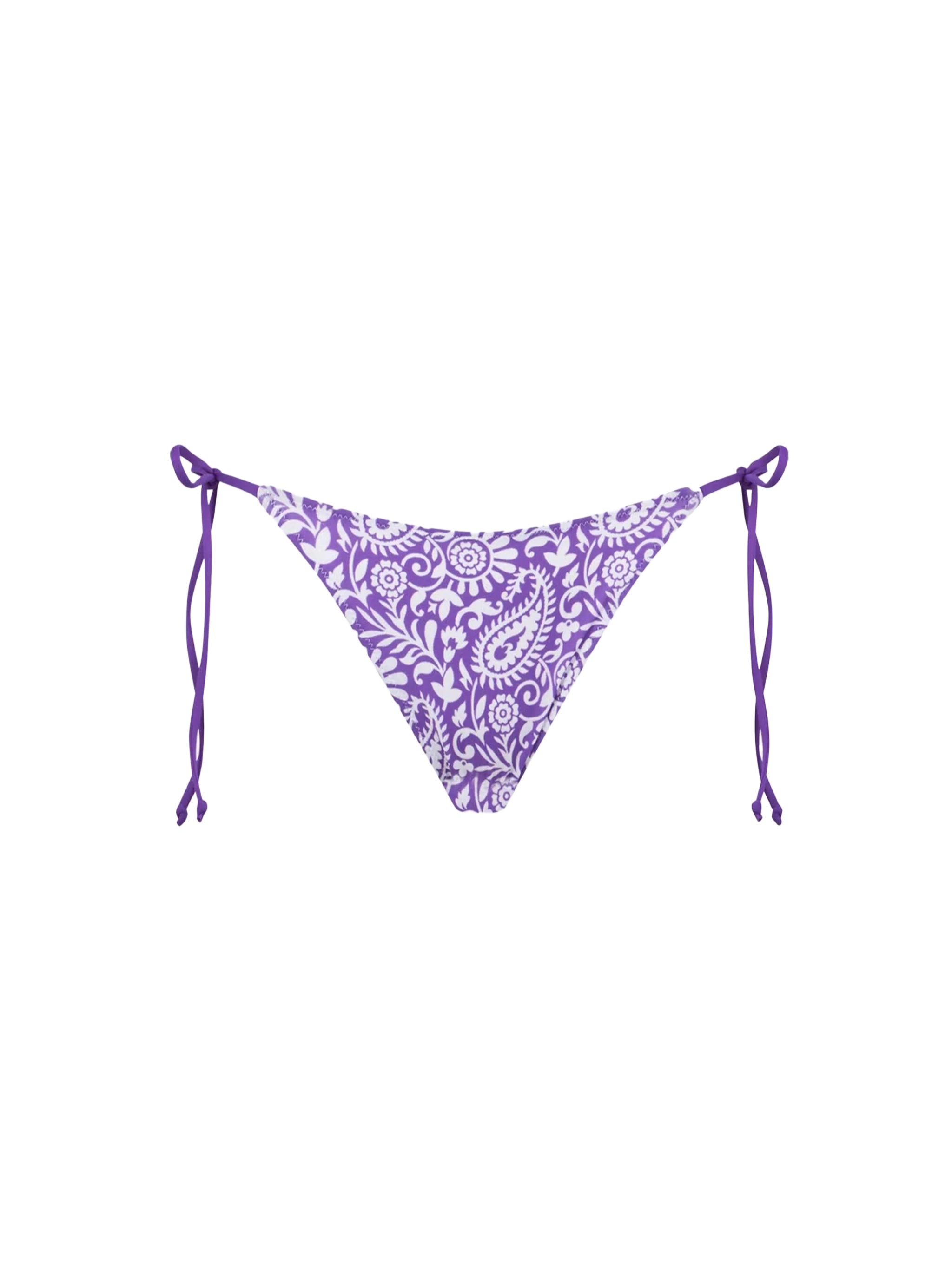 Marielle Swim Briefs With Paisley Print Pink Bottom