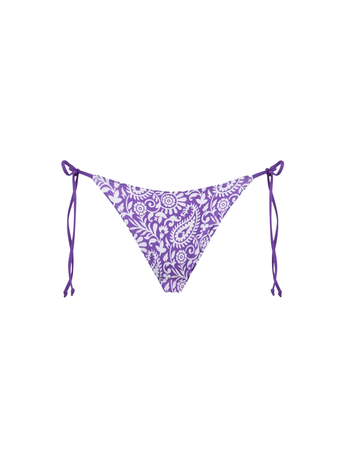 Marielle Swim Briefs With Paisley Print Pink Bottom